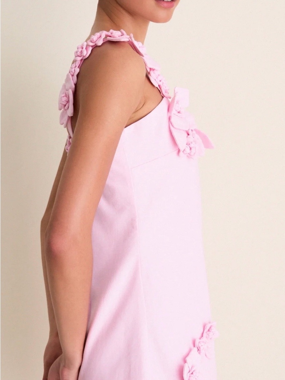 Hyacinth House Rosey Floral Linen Mini Dress S Homecoming NWT - Picture 16 of 16